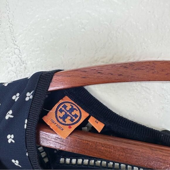 Tory Burch Navy Blue Patterned Women's Dress Size M - Picture 4 of 8
